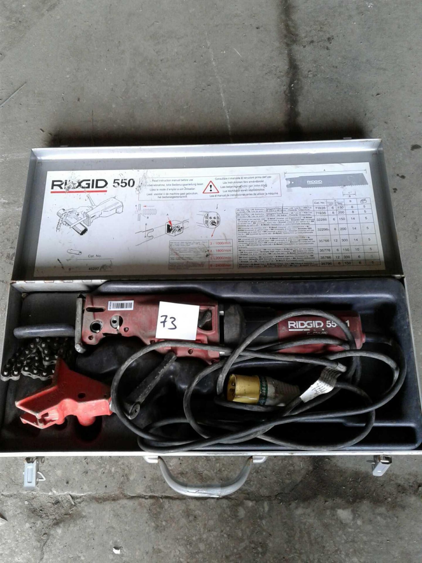 Ridgid 550 reciprocating saw 110 V