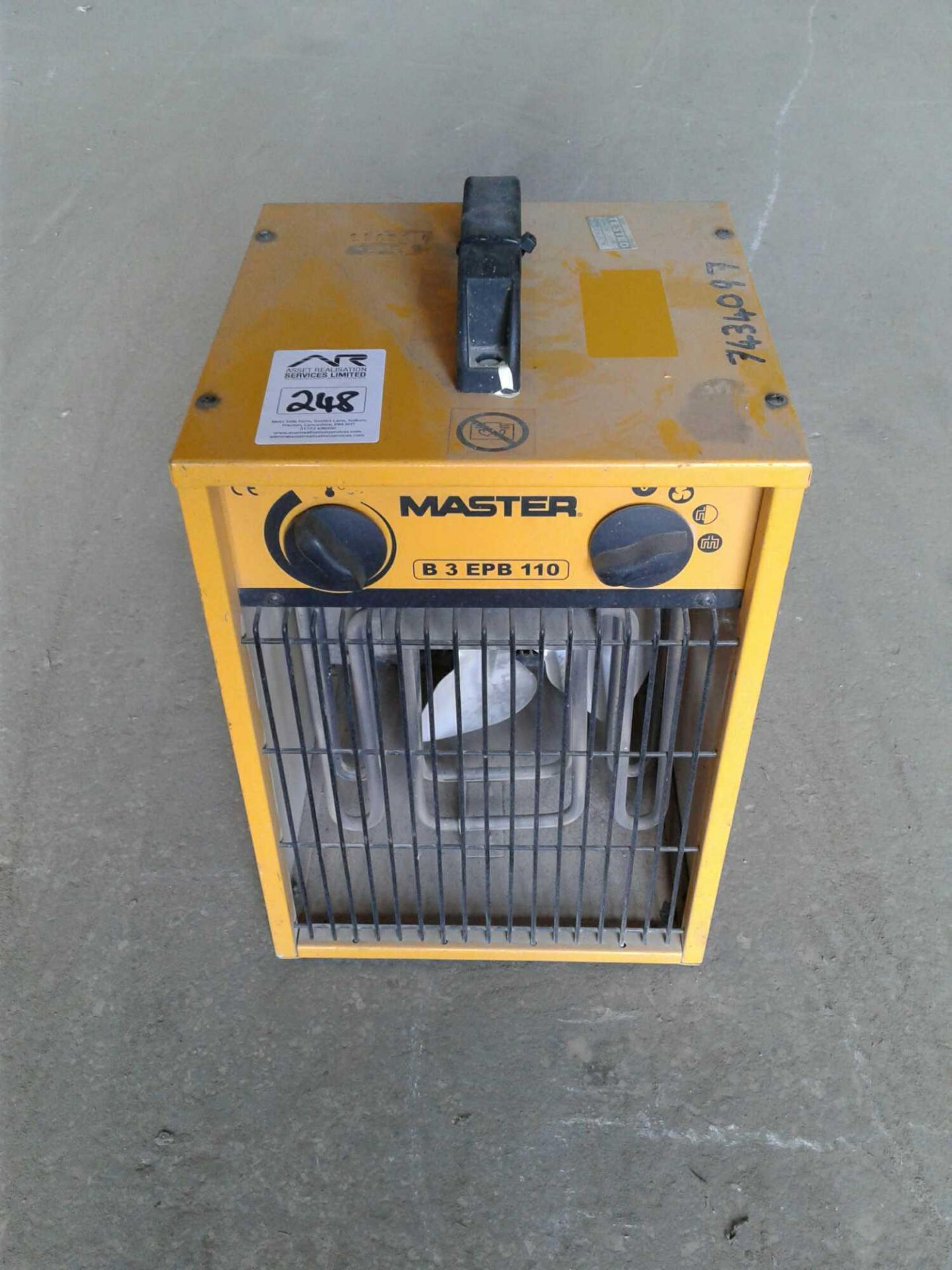 Master fan heater 110 V 32 amp