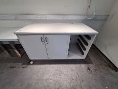 White Storage Counter