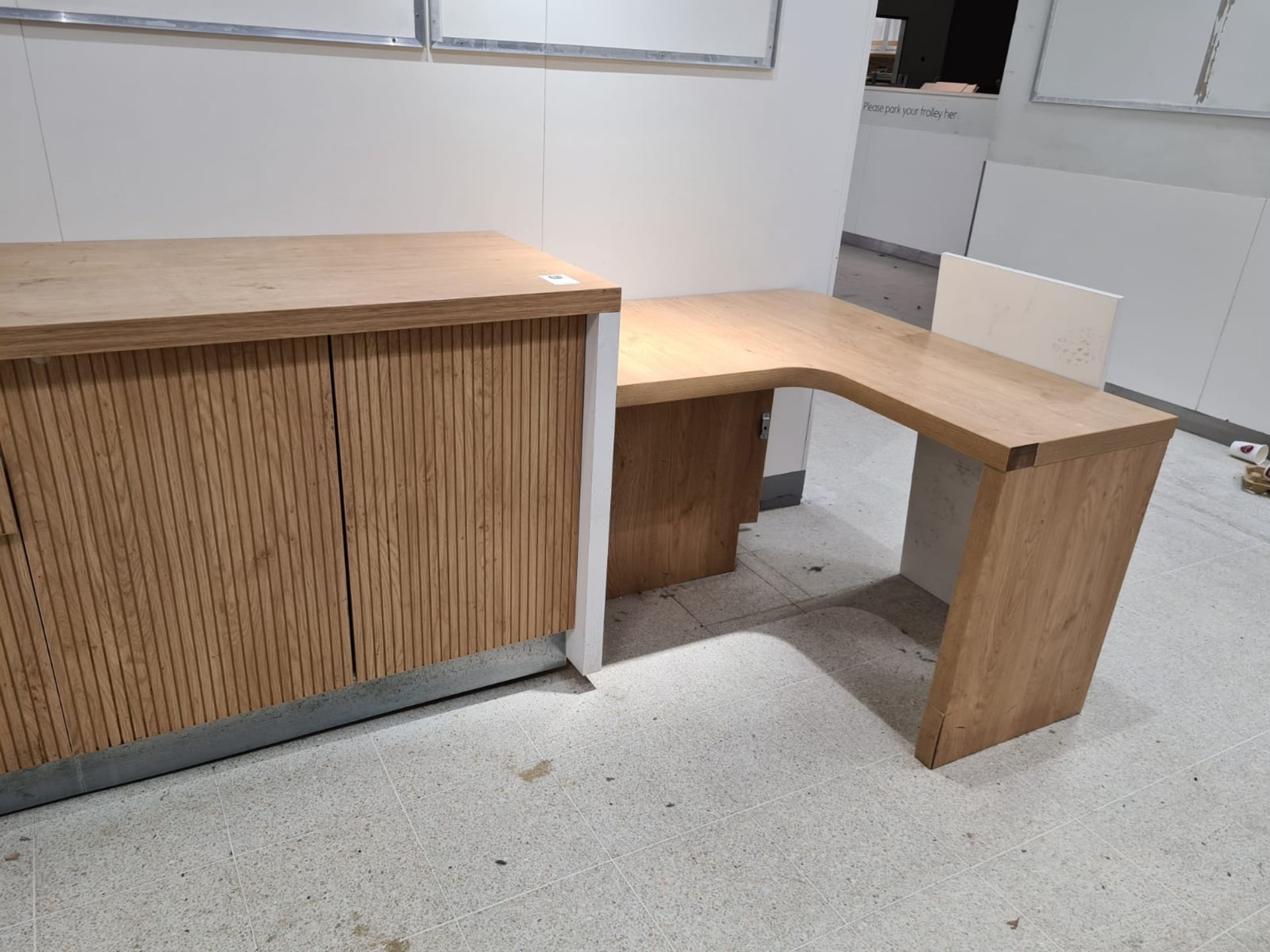 Wooden Counter & Desk - Image 2 of 6