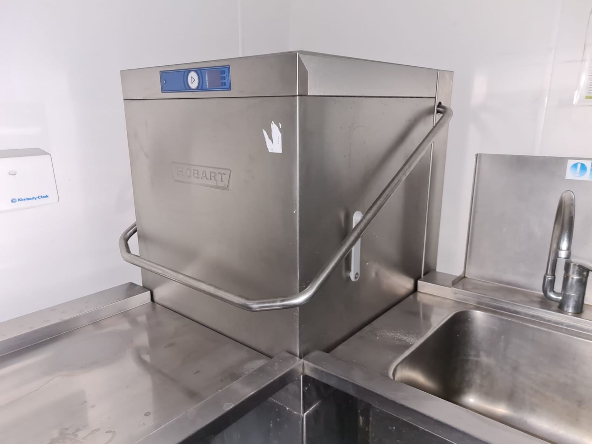 Hobart Commercial Grade Conveyor Dishwasher & Sink Unit
