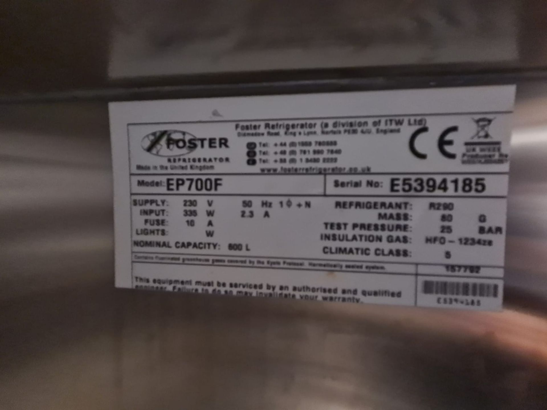 Foster Eco Pro G2 Refrigeration Unit - Image 2 of 3