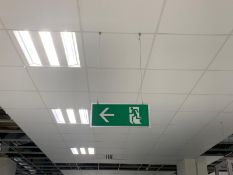 Ceiling Hung Fire Exit Sign