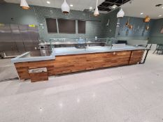 Serving Counter with Glass Display Front