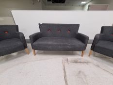 Commecial Grade 2 Seater Sofa and x2 Arm Chairs