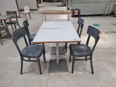 Restraunt Table x2 and 4 Grey Chairs