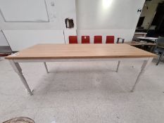 Large Solid Wood Dining Table