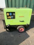 Pramac P6000s 2012 Model 6kva Silent Diesel Generator.