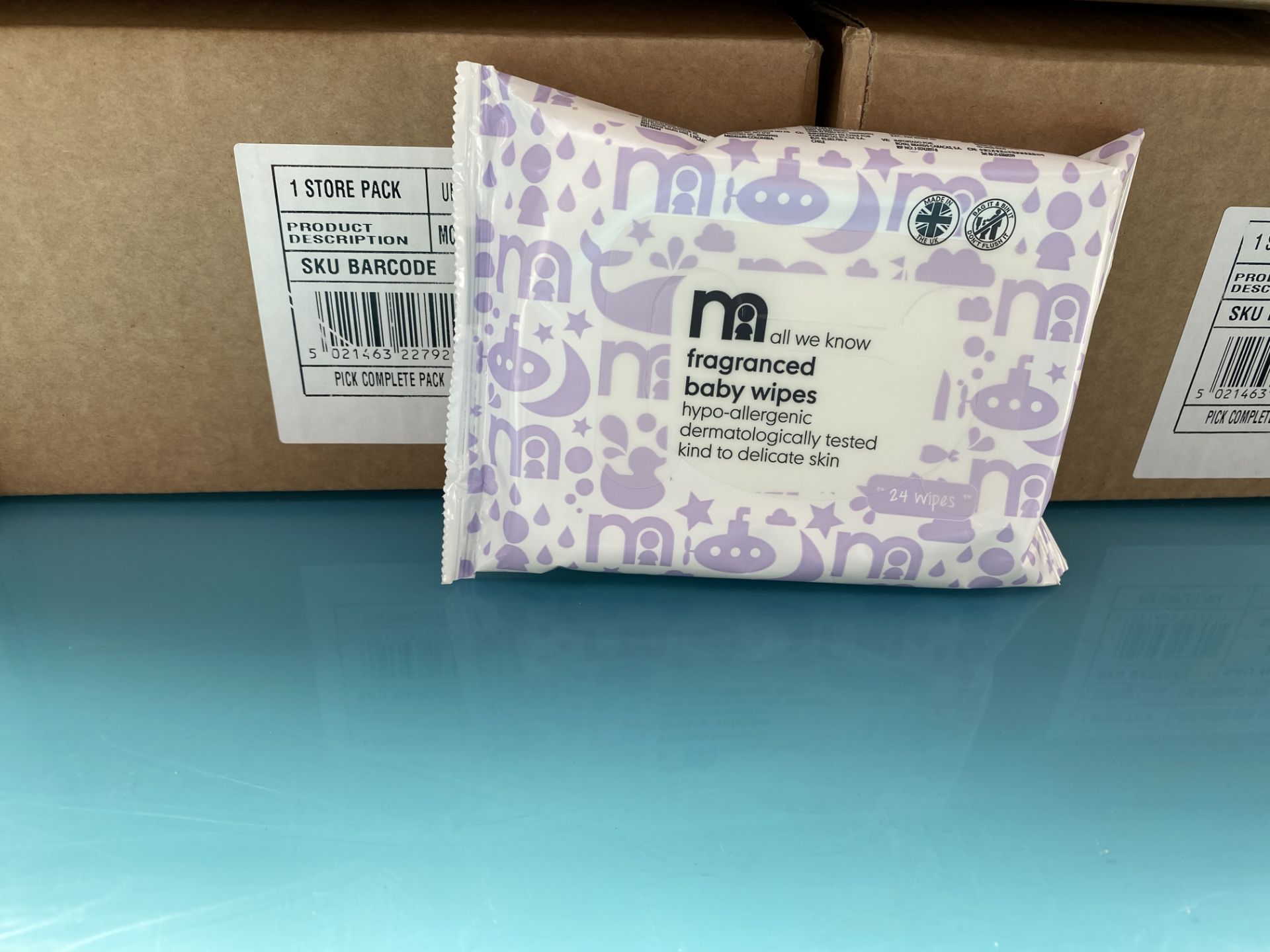 MOTHERCARE fragranced baby wipes. 100 x 24 pack. RRP £199 PLUS - Image 2 of 3