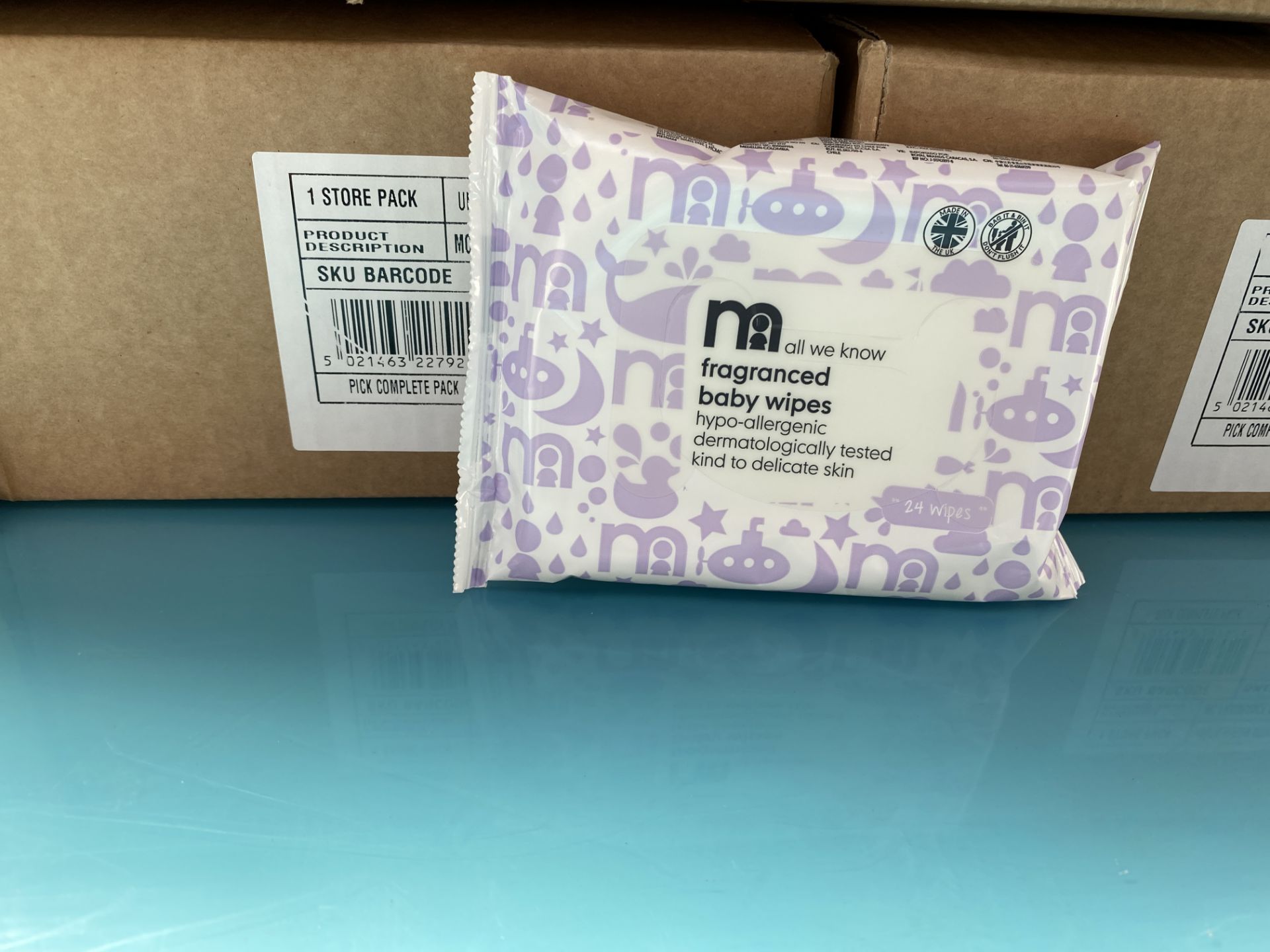 MOTHERCARE fragranced baby wipes. 100 x 24 pack. RRP £199 PLUS - Image 2 of 3