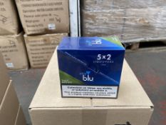 180 x MY BLU E-Liquid Menthol 9mg (3 boxes x 60 per box)