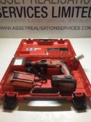 Hilti TE 2-A22 Cordless SDS Hammer Drill complete Set c/w X2 Batteries & Charger
