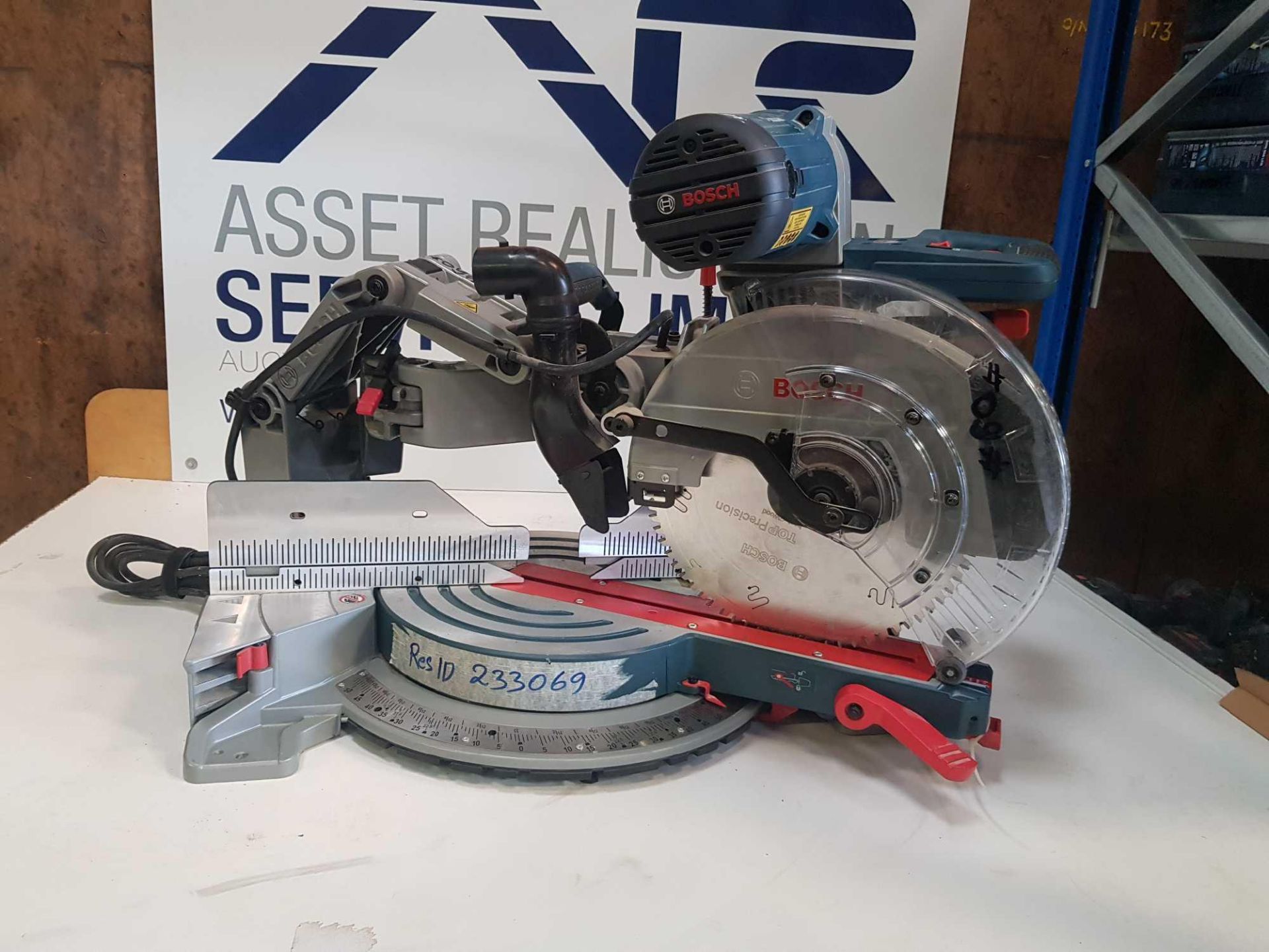 Bosch GCM12 GDL Professional Double Bevel Gliding mitre Saw / Chop Saw 110v As New - Image 3 of 7