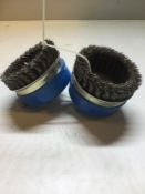 Bosch 100mm Metal Brush Wheel x2 Unboxed