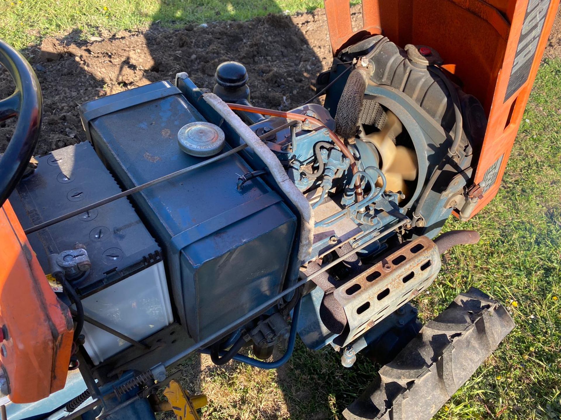 Kubota B600 4WD Compact Tractor & Rotavator - Image 5 of 9