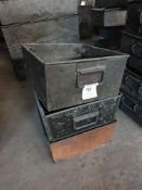 3 x Engineers Steel Storage Containers