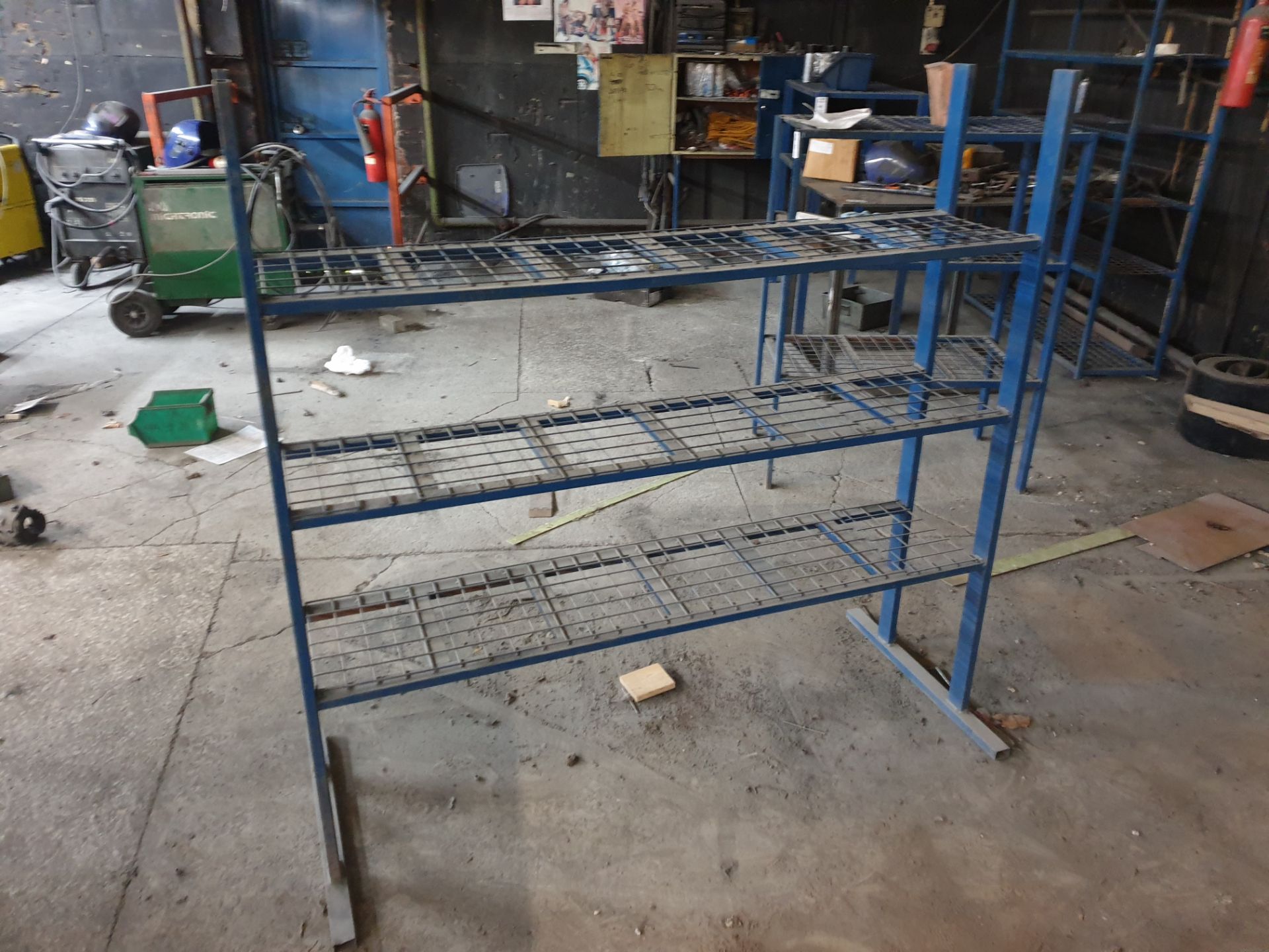 Steel shelve / rack 1460 wide 340 deep x 1450 tall - Image 2 of 2