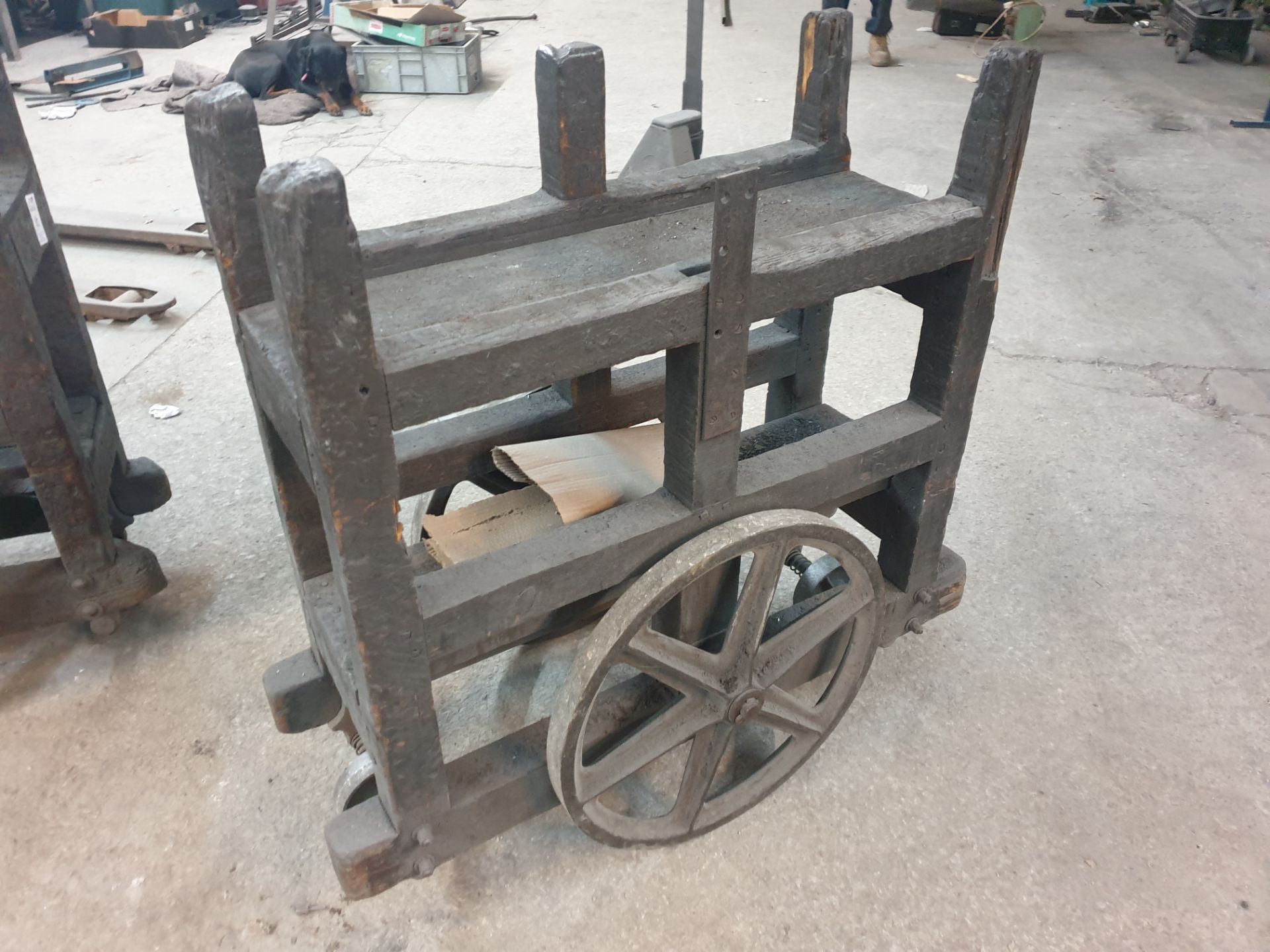 2 x Vintage trolleys - will hold a ton - Image 6 of 7