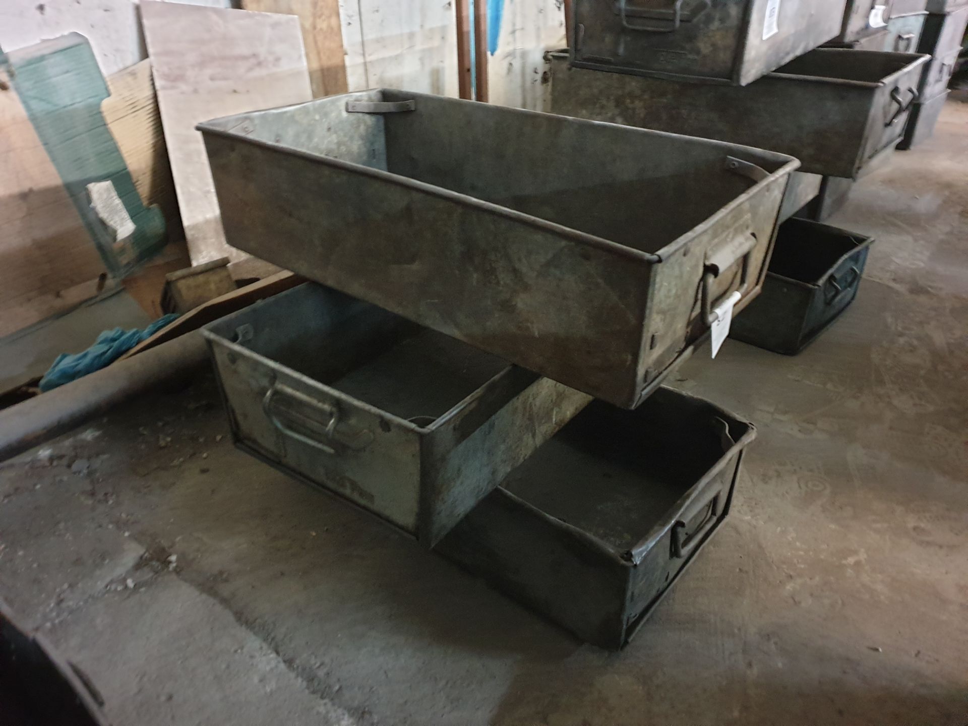 3 x Engineers Steel Storage Containers
