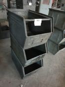 3 x Engineers Steel Storage Containers