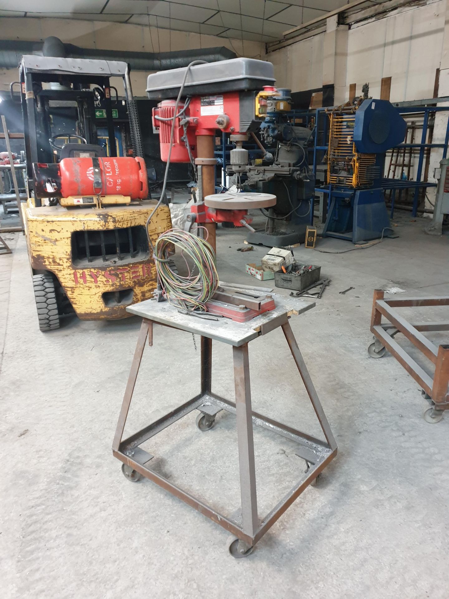 Sealey Pillar drill on wheeled stand - Image 2 of 4