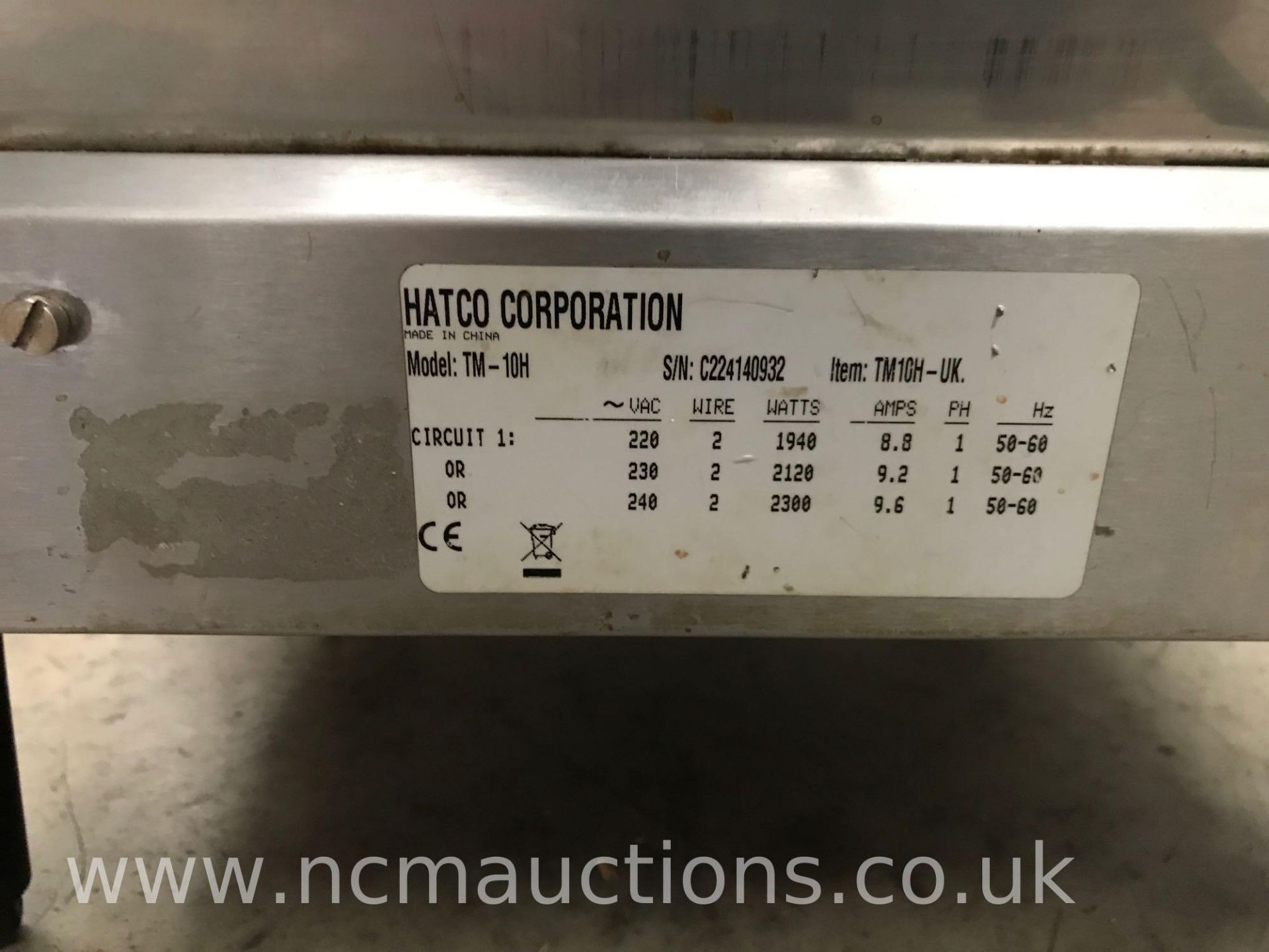 Hat Co-Tabletop Conveyor Toaster - Image 3 of 3
