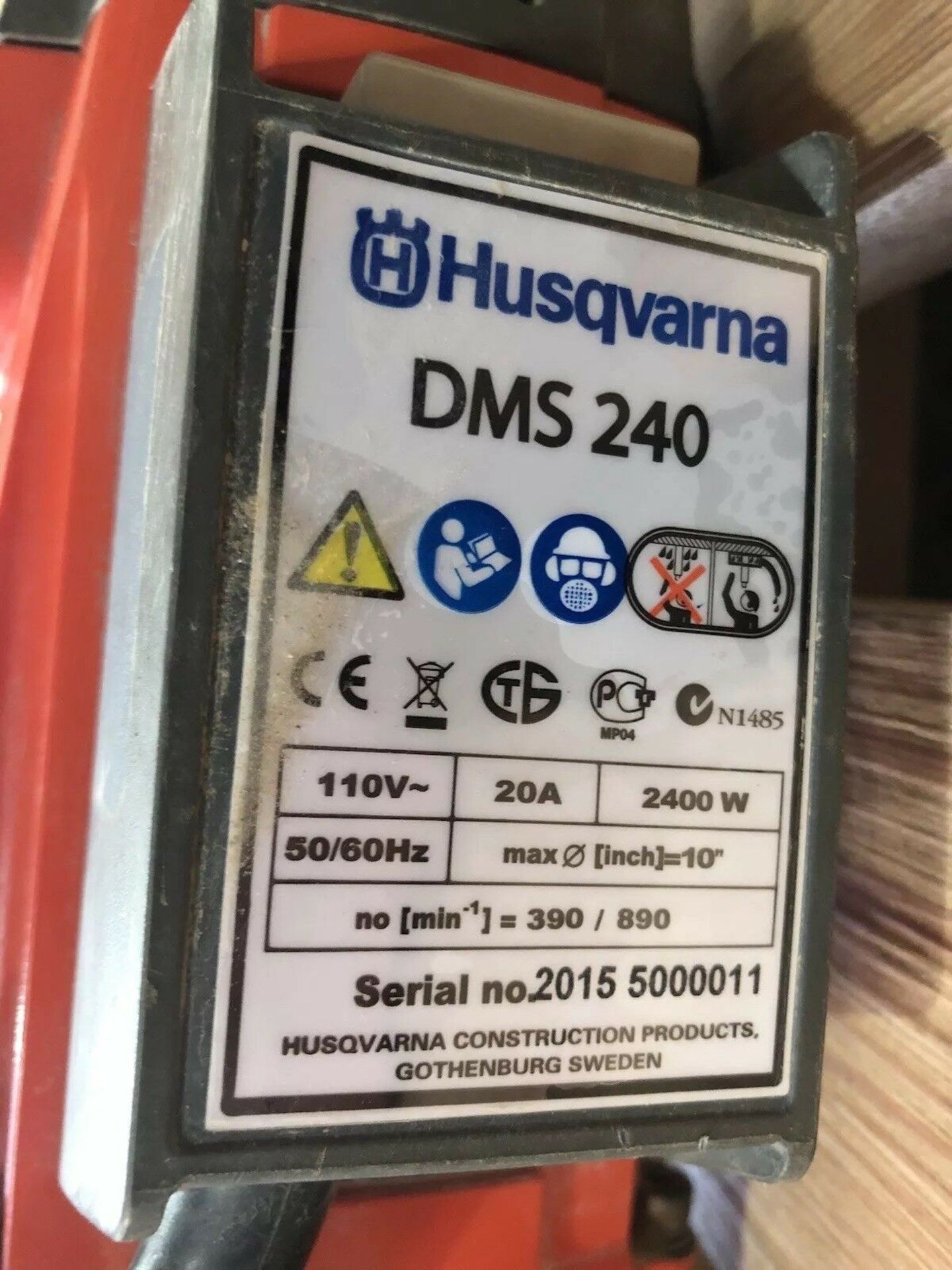 Husqvarna DMS240 Diamond Core Drilling Machine 110v - Image 6 of 9