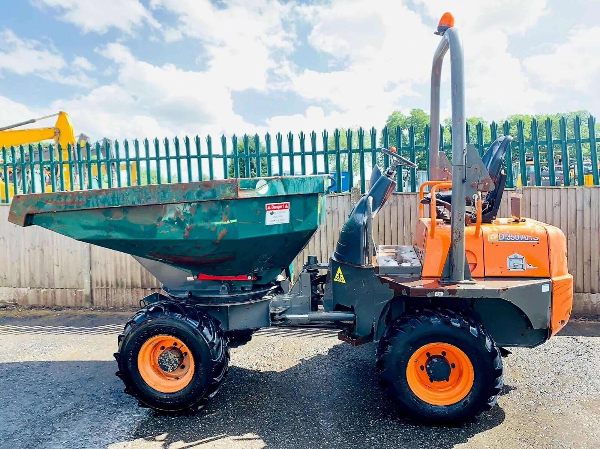 Ausa D350 AHG 3 Tonne Swivel Tip Dumper 2011