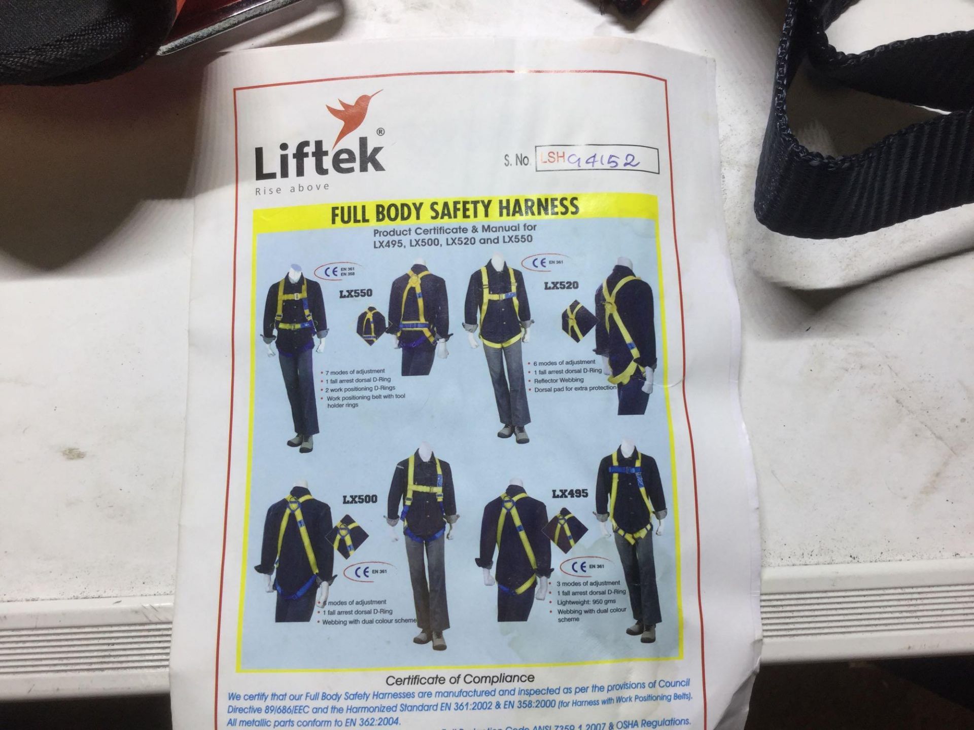 Liftec Full body saftey harness ,Fall Arrest Kit - Image 2 of 3