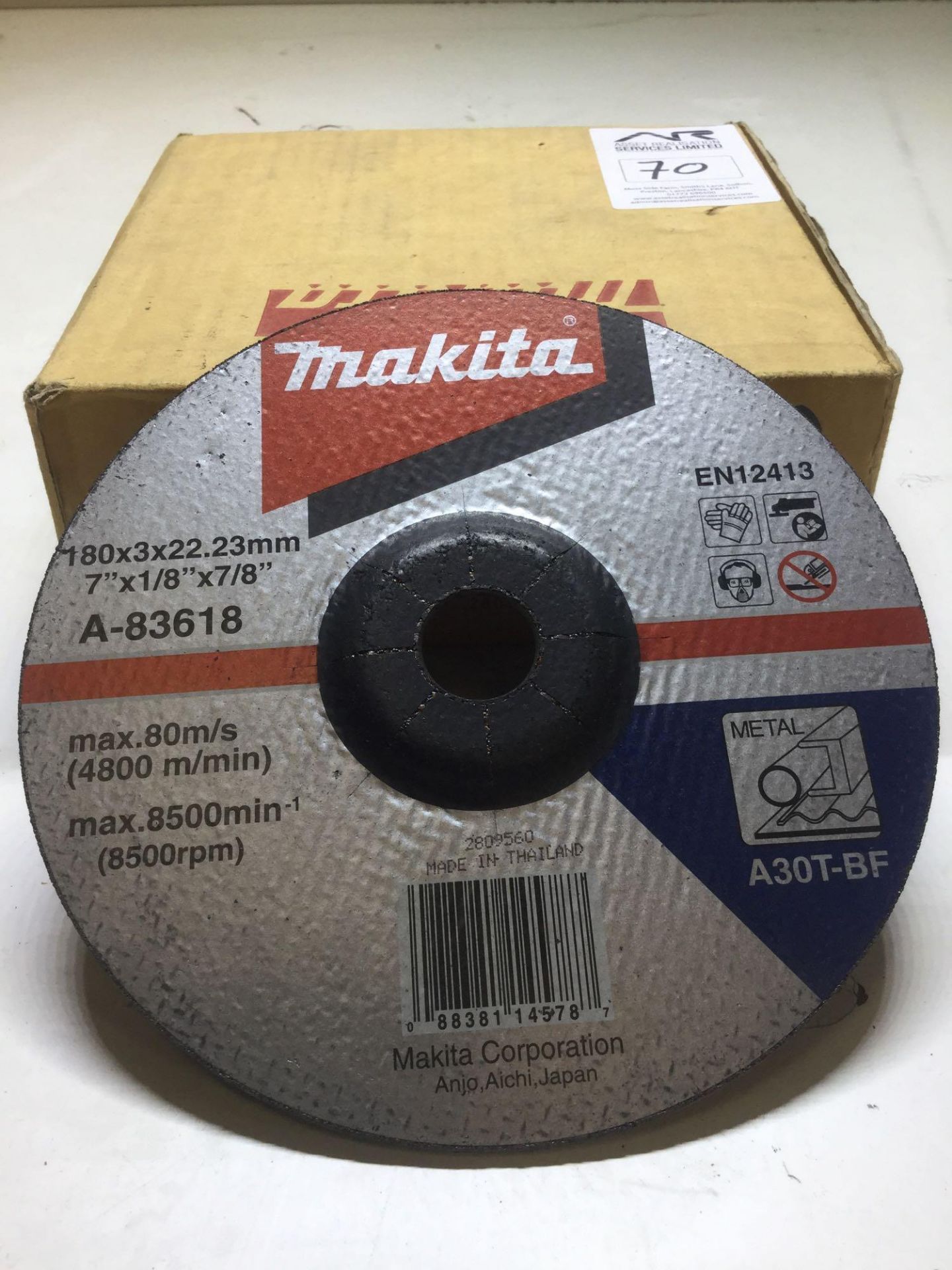 Makita 7â€ Metal Cutting Disc x15 per box