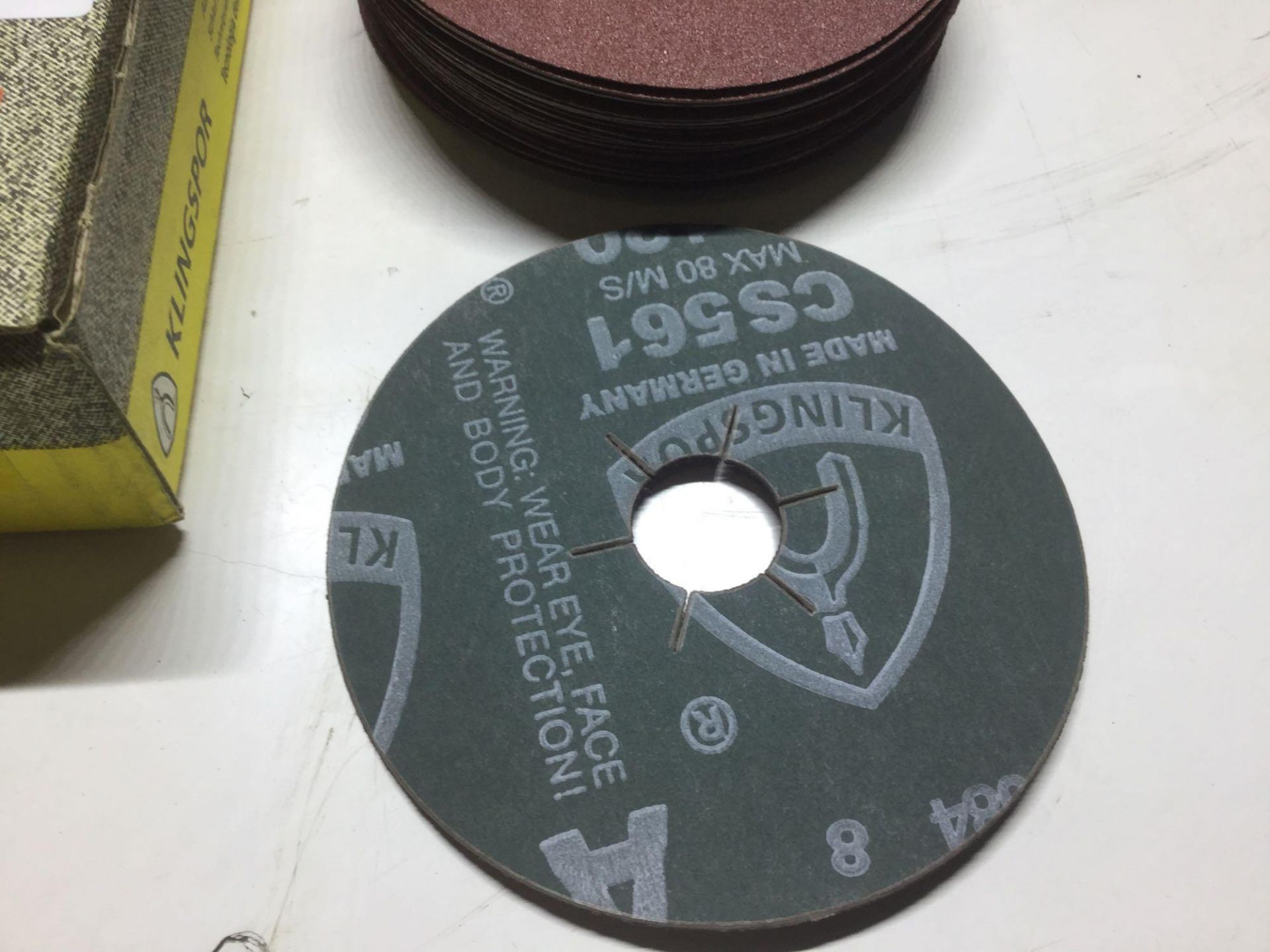 Klinspor 115mm Grinding Discs 120 Grit-25 per box - Image 3 of 3