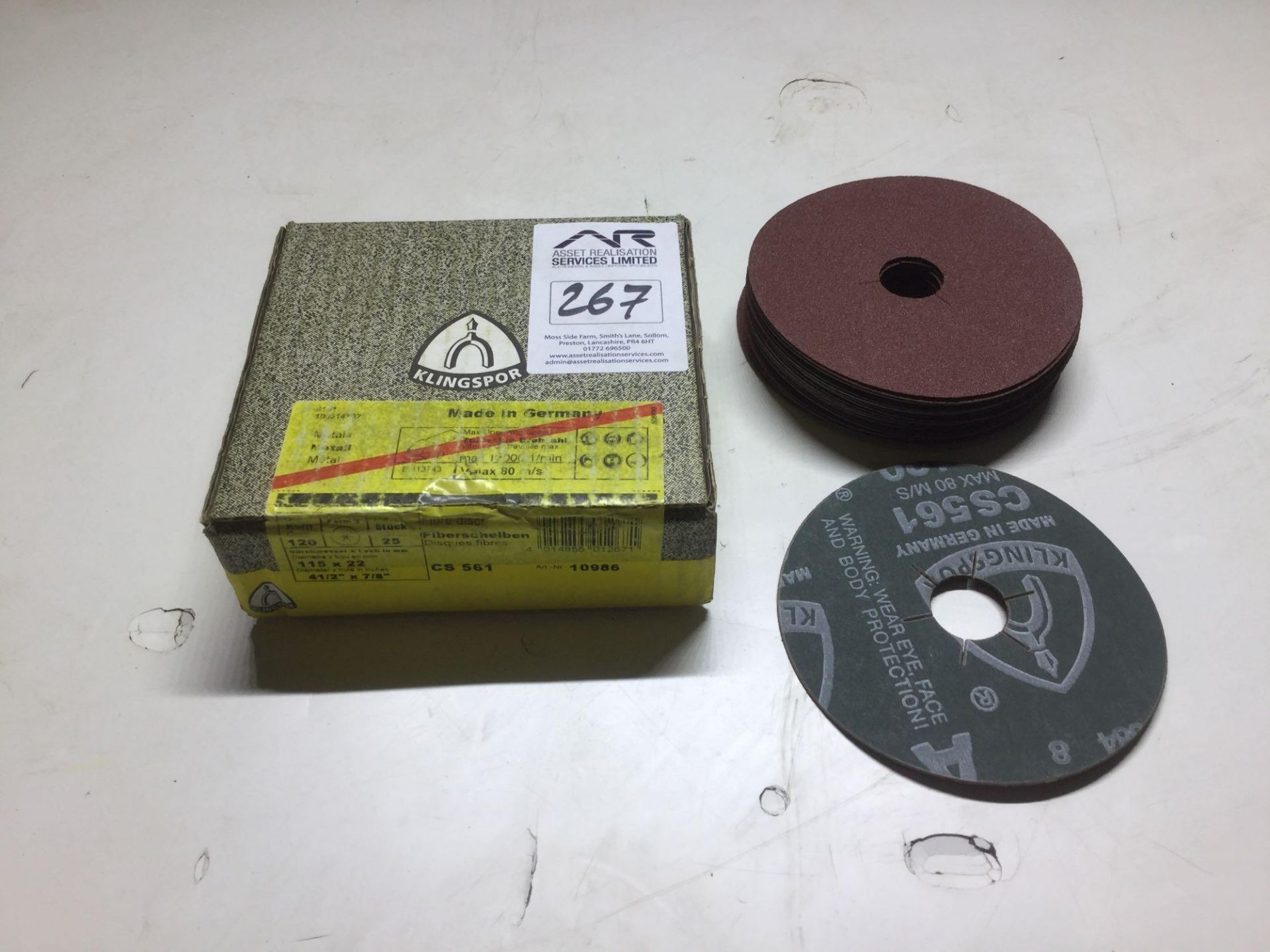 Klinspor 115mm Grinding Discs 120 Grit-25 per box