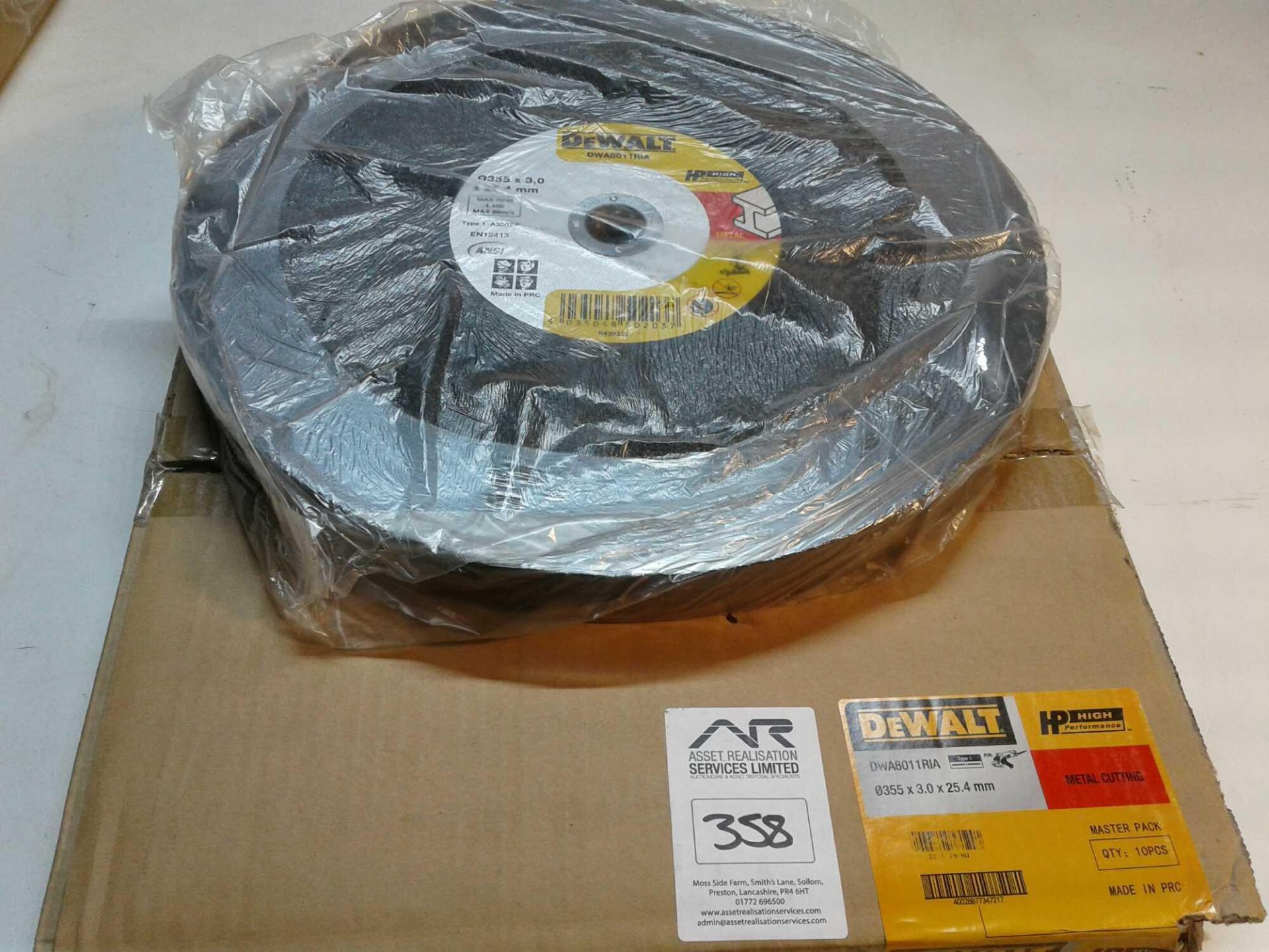 X10 Dewalt Metal Cutting Discs 355mm