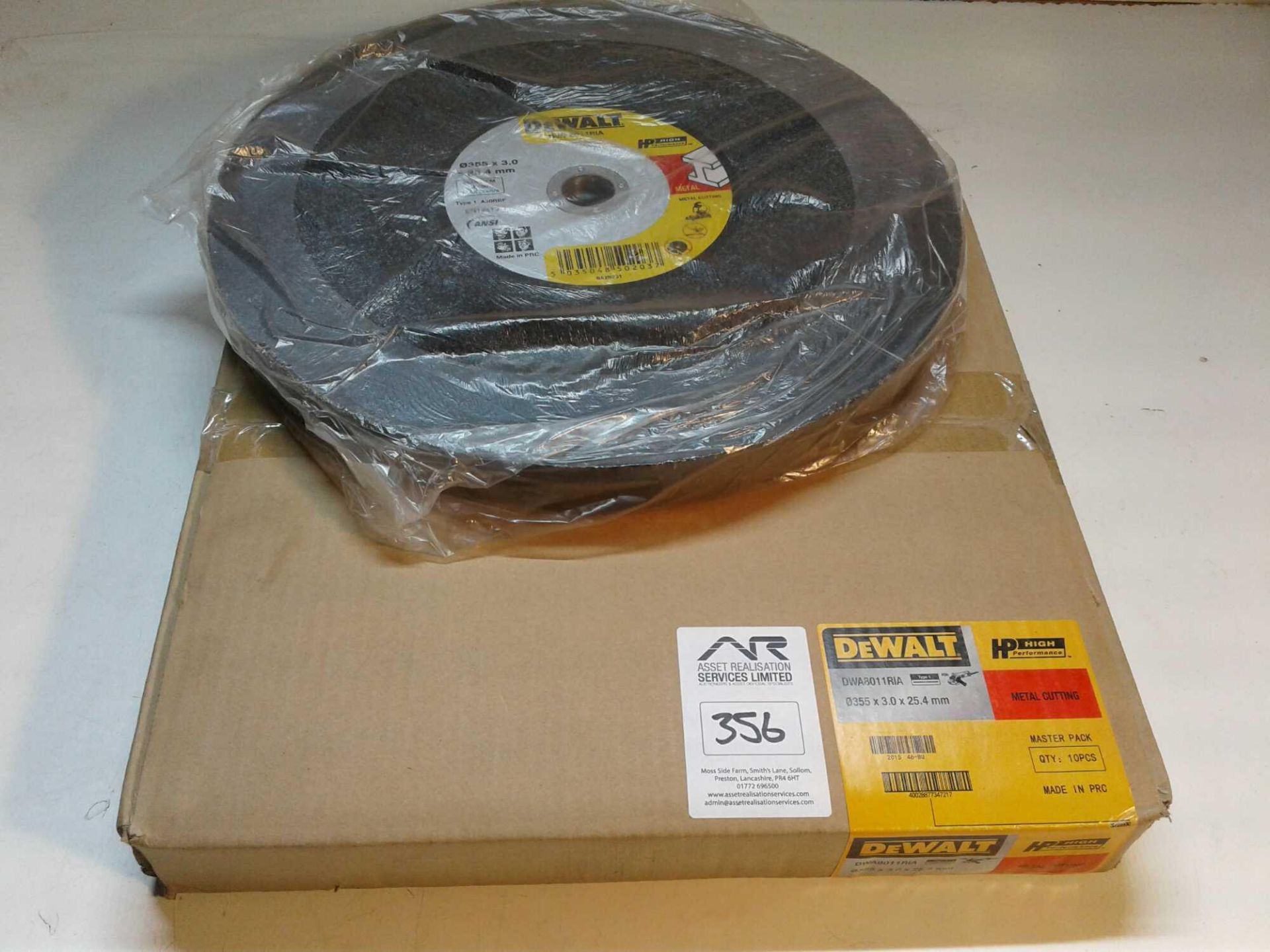 X10 Dewalt Metal Cutting Discs 355mm