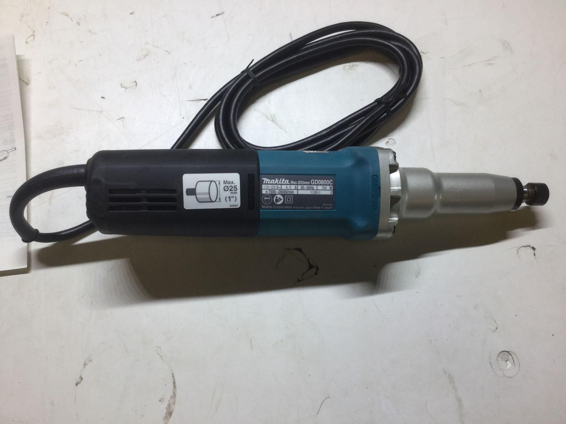 Makita die grinder model GD0800C brand new in box - Image 4 of 5