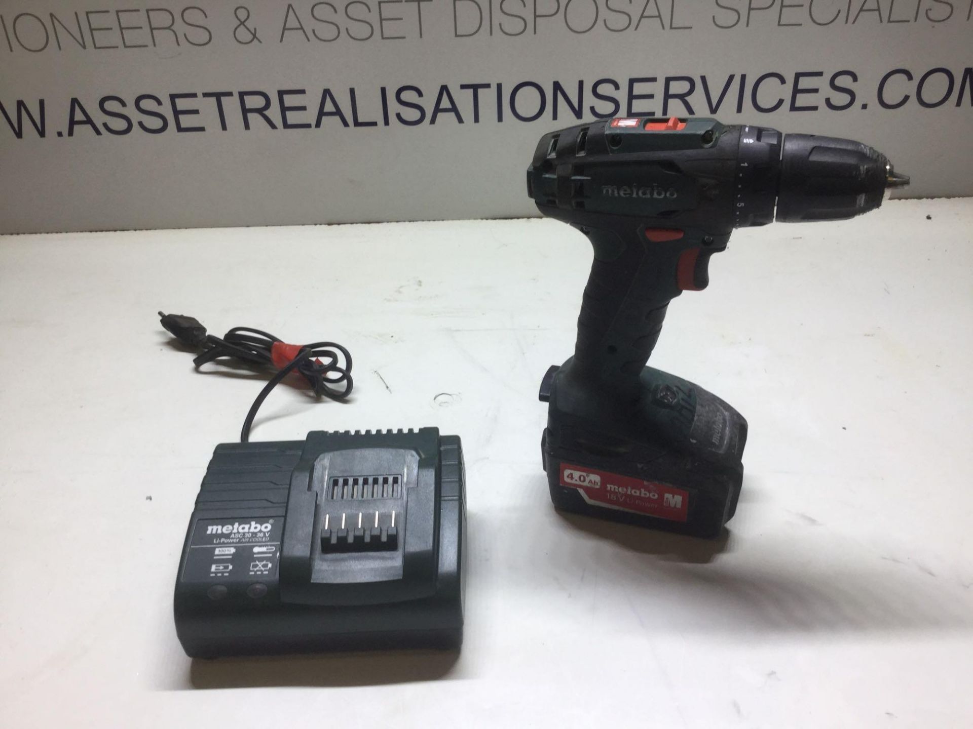 Metabo Cordless Drill With 240v Charger & 18v 4.0ah Battery - Image 2 of 3