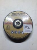 Metcut 7â€ Metal Cutting Discs x 5 per pack