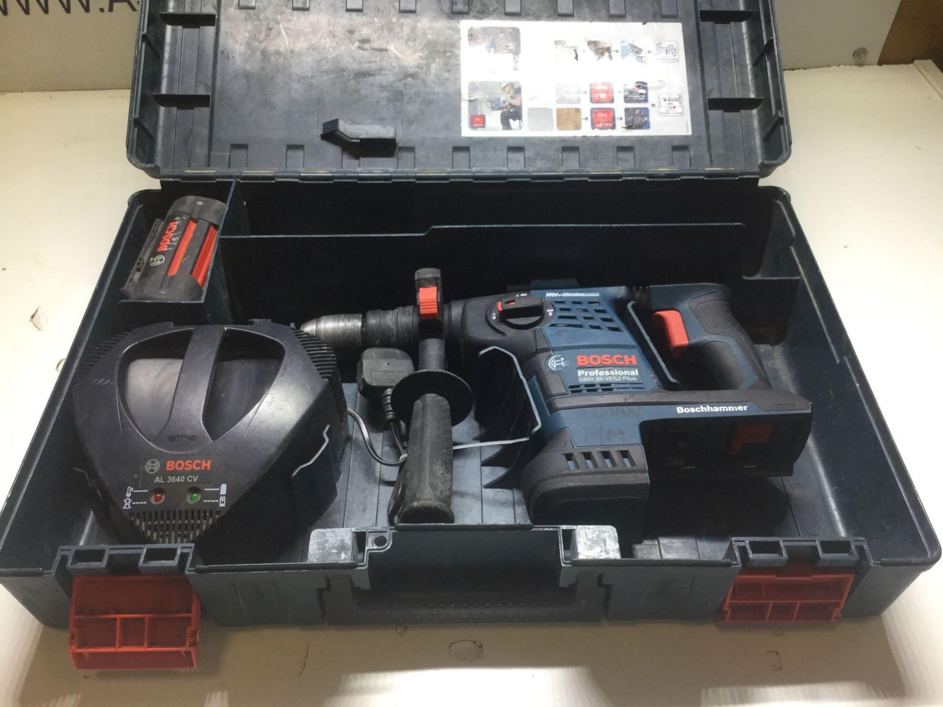 Bosch pro GBH 36v VF-li Plus SDS Hammer Drill With standard chuck c/w Charger & Battery