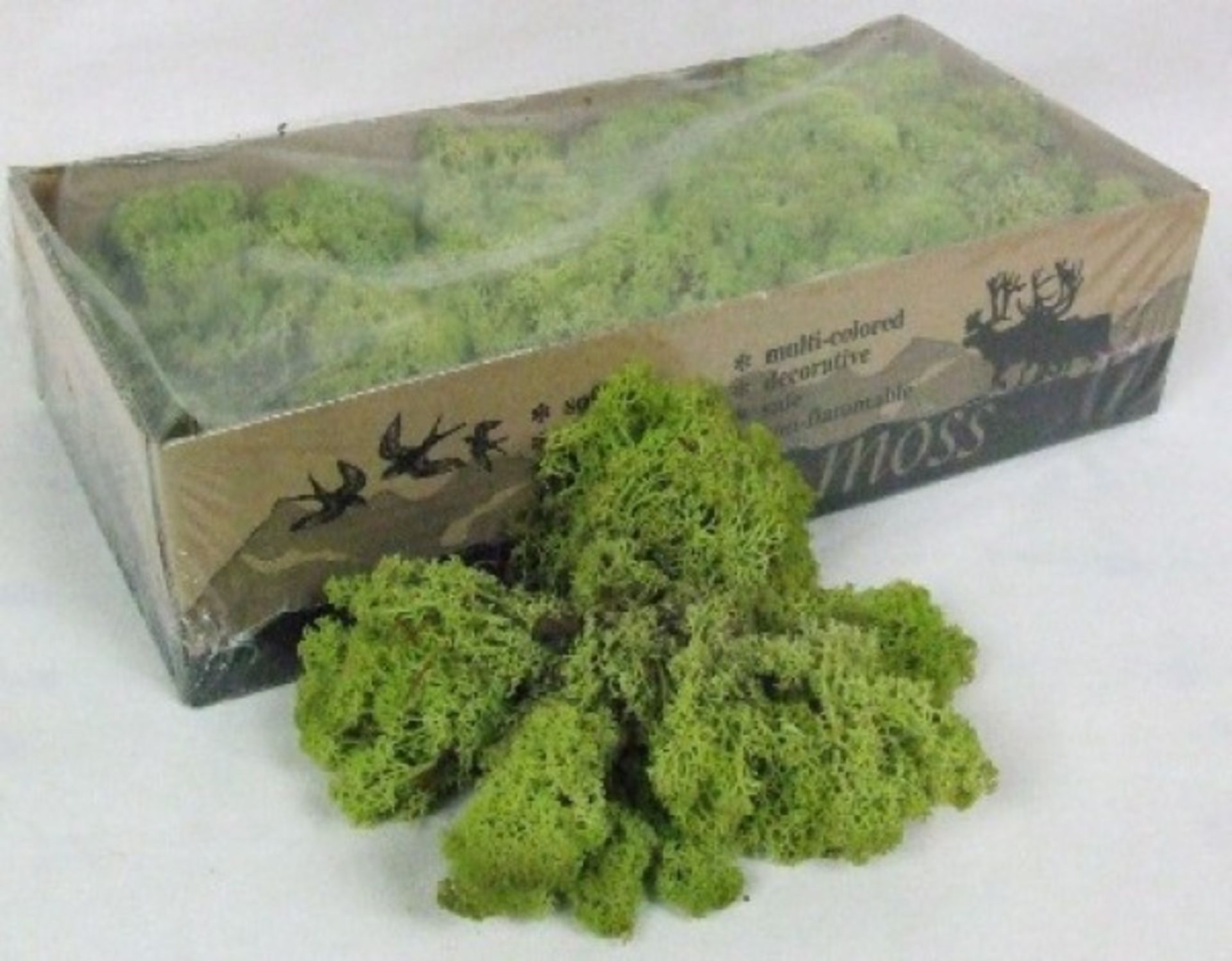 1 Box of Reindeer moss - Medium Green