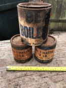 3 Vintage tins - Good Film props