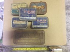 Vintage tobacco tins