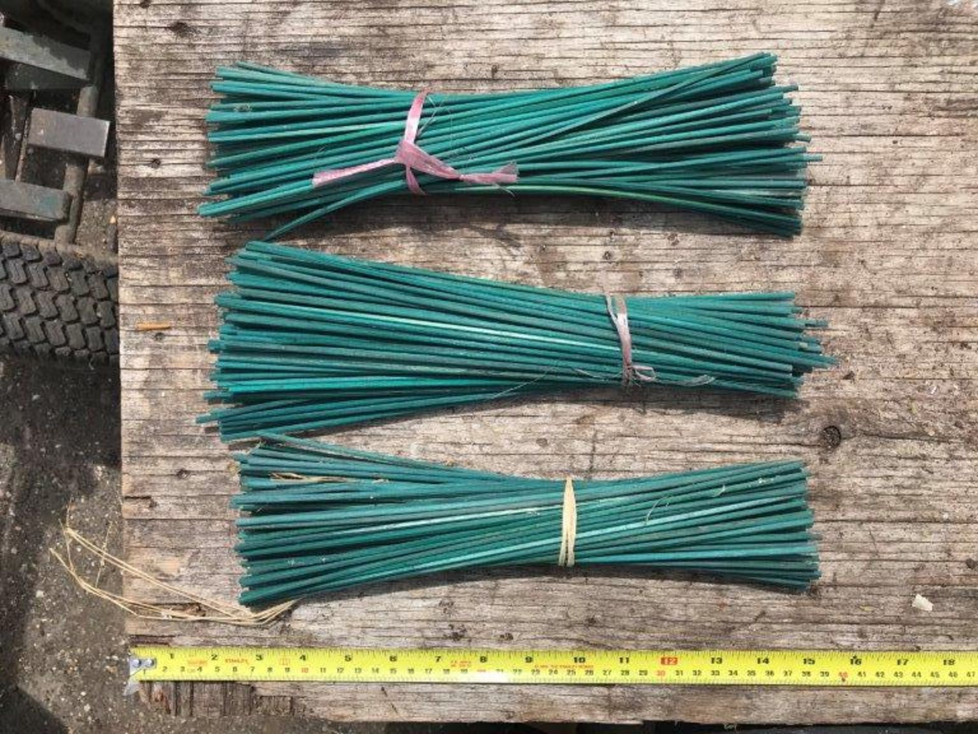 23 bundles of 12" green canes plus 1 bundle of 18" green canes