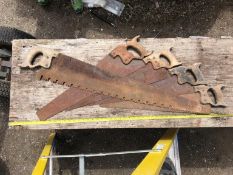 5 Assorted Vintage Saws