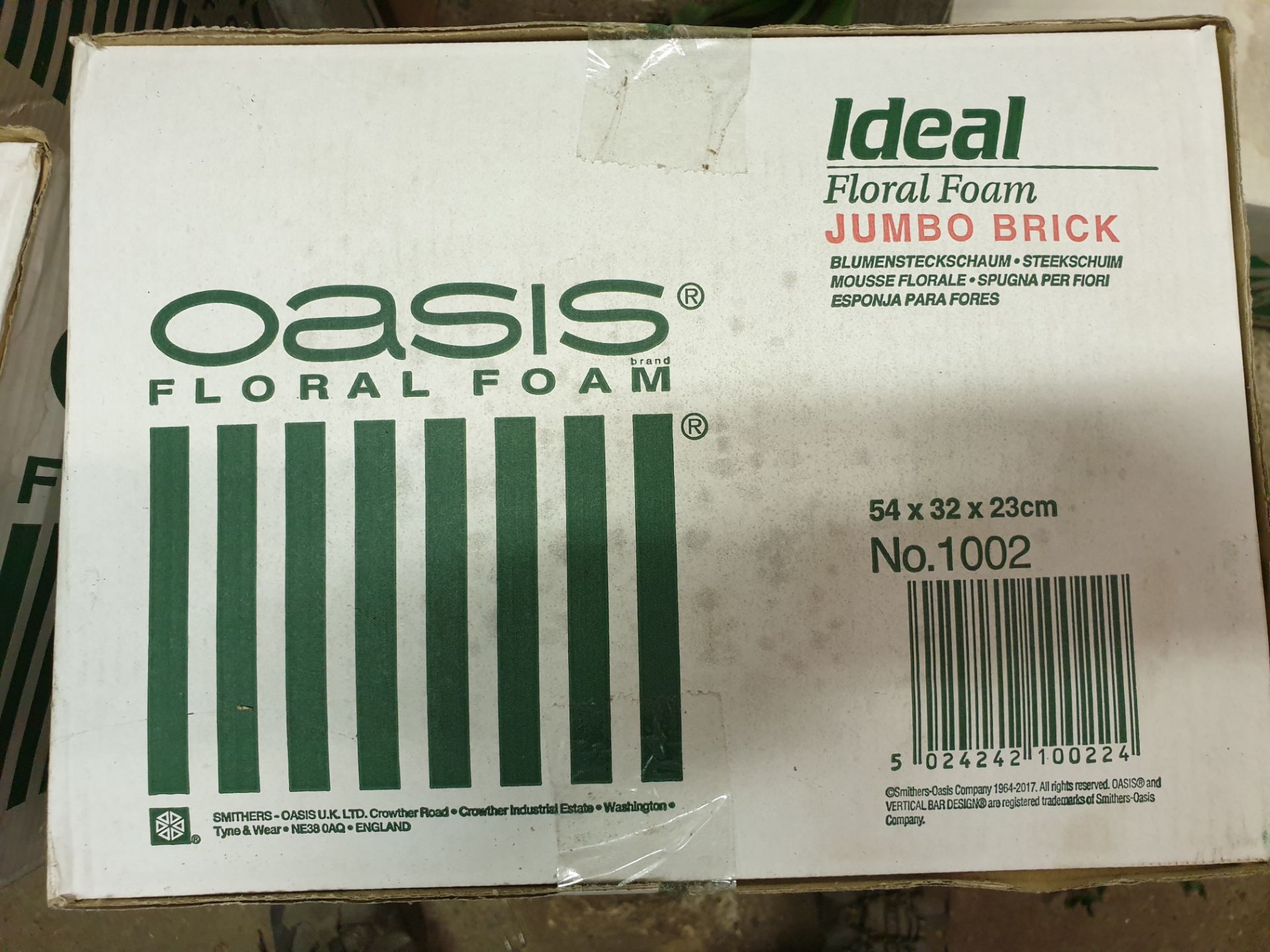 1 Oasis Floral Foam Jumbo Brick 54x32x23 Boxed