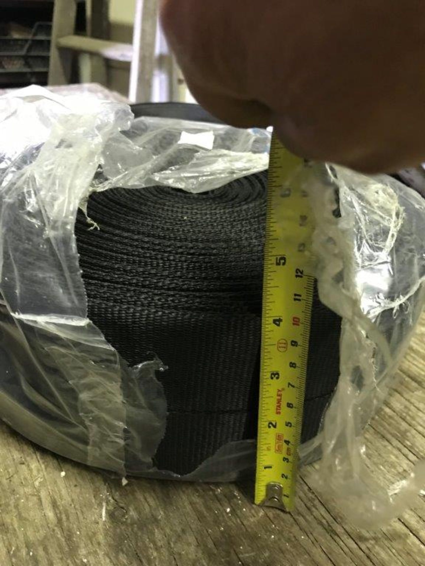 2 x 50m rolls of 2" Black Nylon Webbing