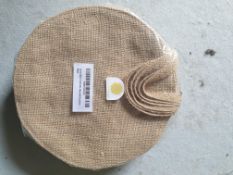 12 Hessian aisle decorations in packet