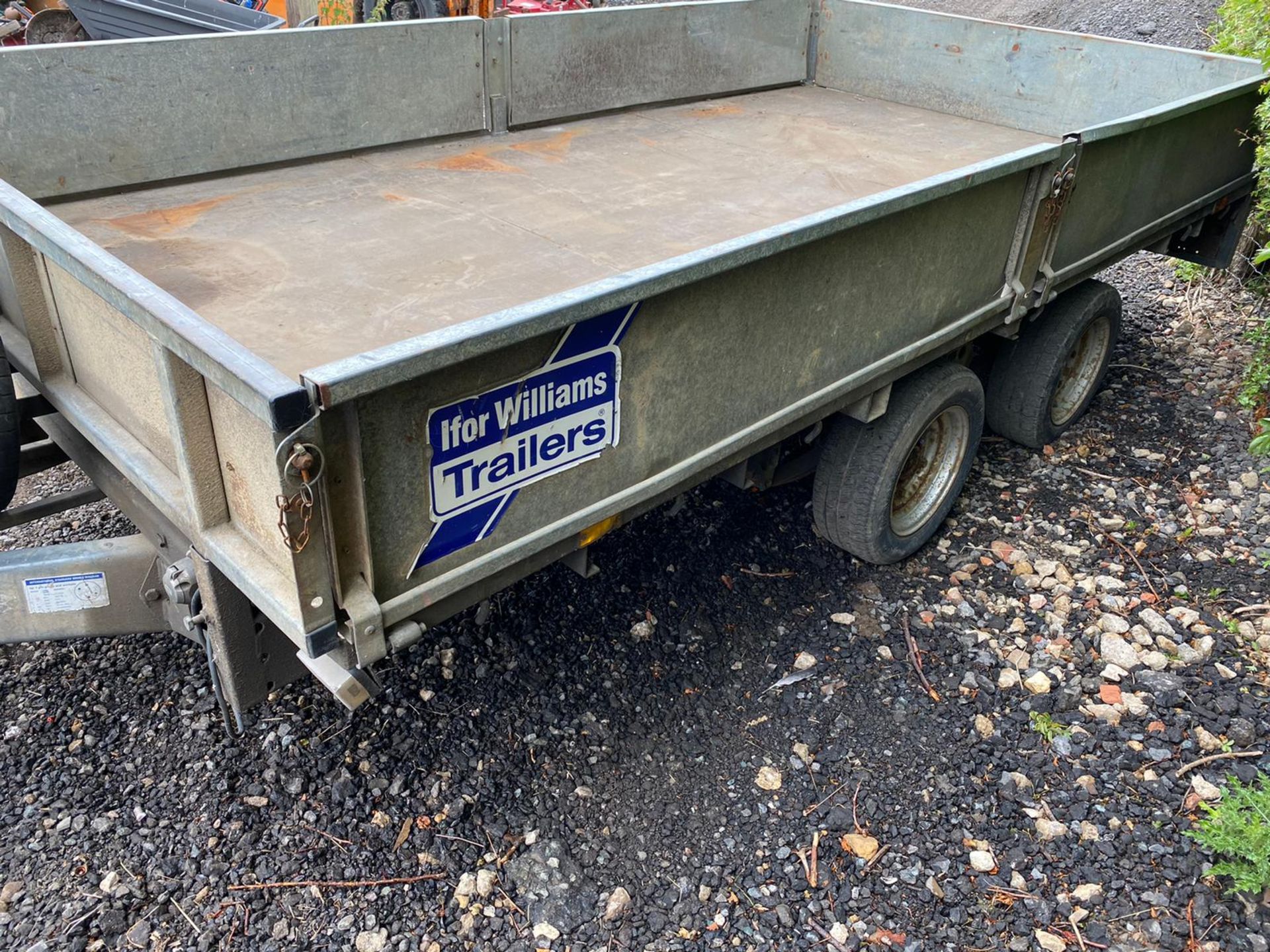 Ifor Williams LM126 Flat Bed Trailer 12ft x 6ft 2007 - Image 6 of 6