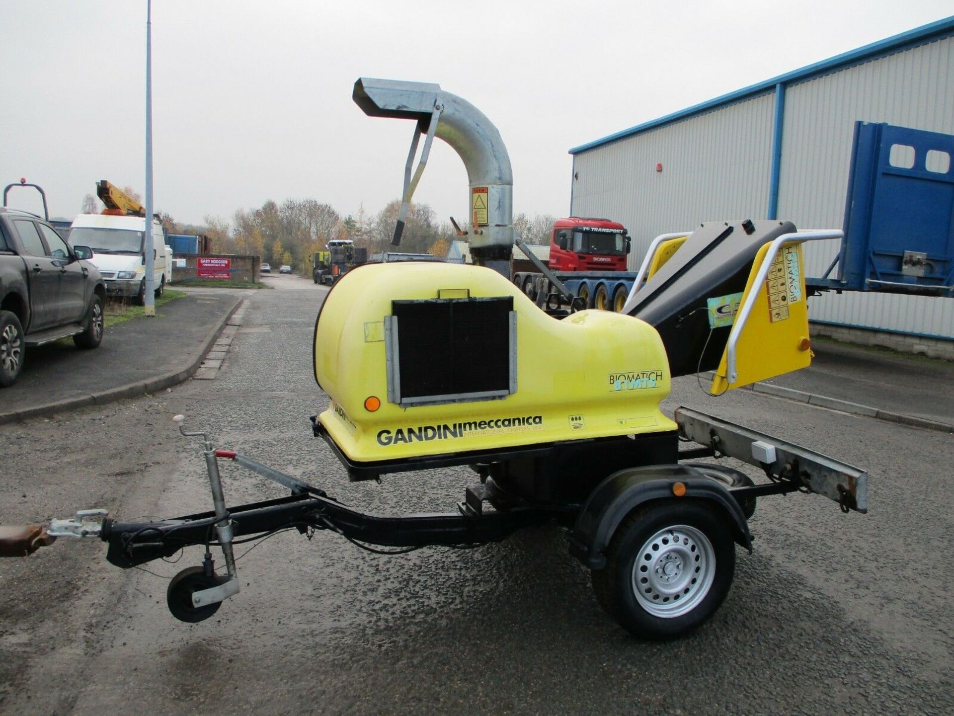 Gandini Biomatich 81 MTS Towable Wood Chipper Shredder - Image 3 of 5