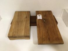 3 x Wooden Chopping/Display Boards