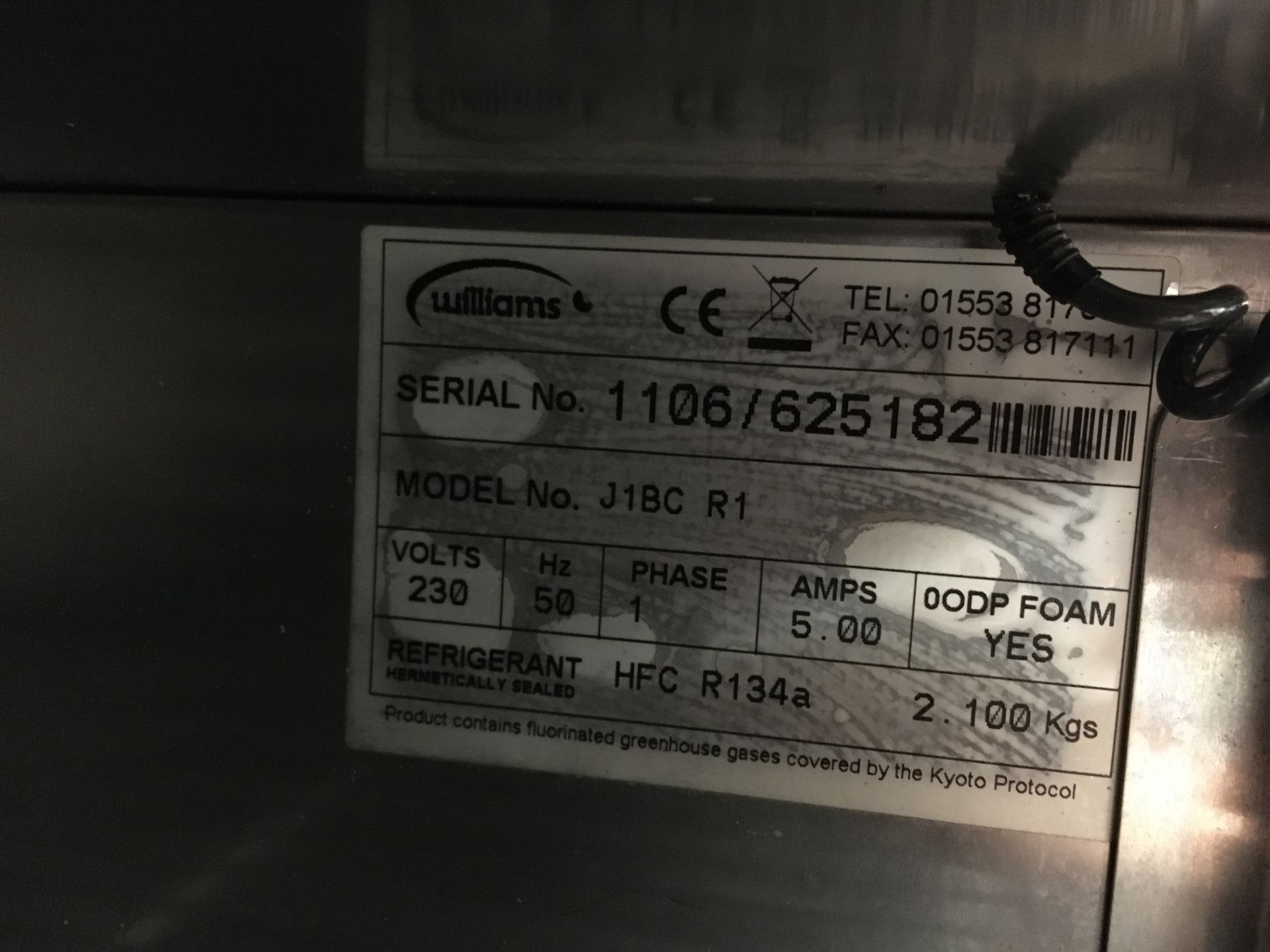 Williams JiBC R1 Blast Chiller - Image 3 of 3